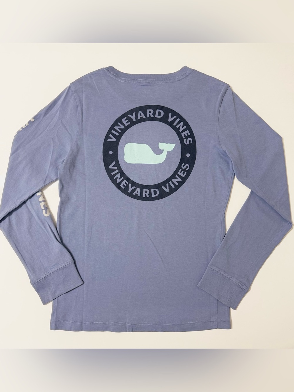 Vineyard Vines Boys Whale Graphic Long-Sleeve Pocket Tee - Small (8-10)